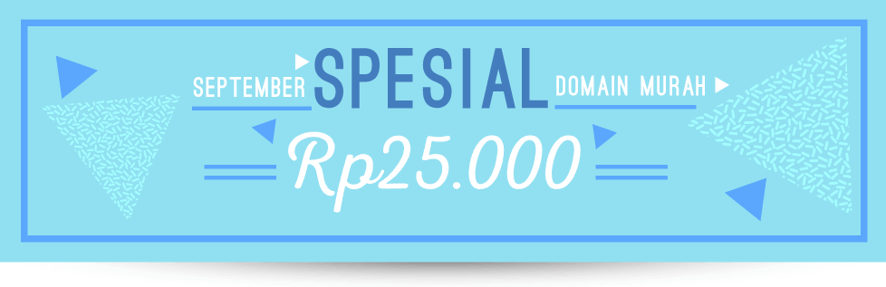 Promo Domain Murah Spesial September Rp25.000