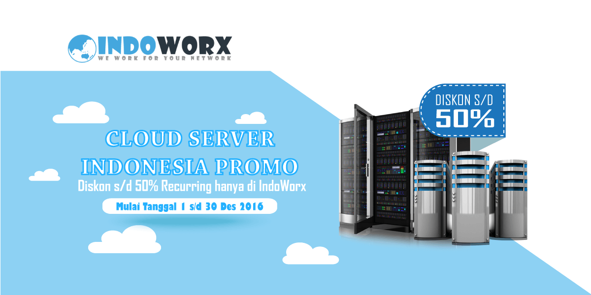 Promo Peluncuran Cloud Server Indonesia Diskon Sampai Dengan 50%!!