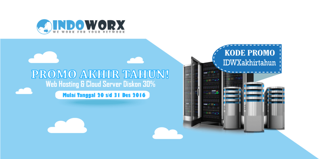 Promo Akhir Tahun – Web Hosting & Cloud Server Diskon 30%