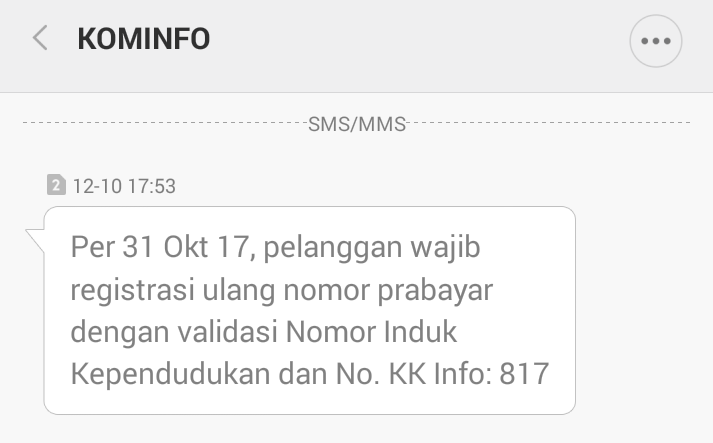 Yuk! Sama-Sama Kita Mengaktifkan Nomor Telepon Dengan NIK dan Nomor KK